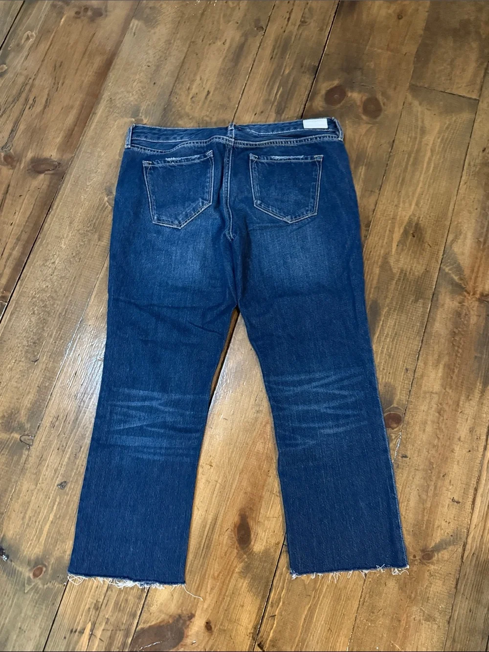 Dear John Dark Blue Distressed Cropped Jeans